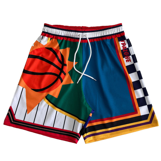 Basketball Athletic Shorts Men - Mesh Gym Sports Workout Training Drawstring Retro Casual Fashion Short with Pockets