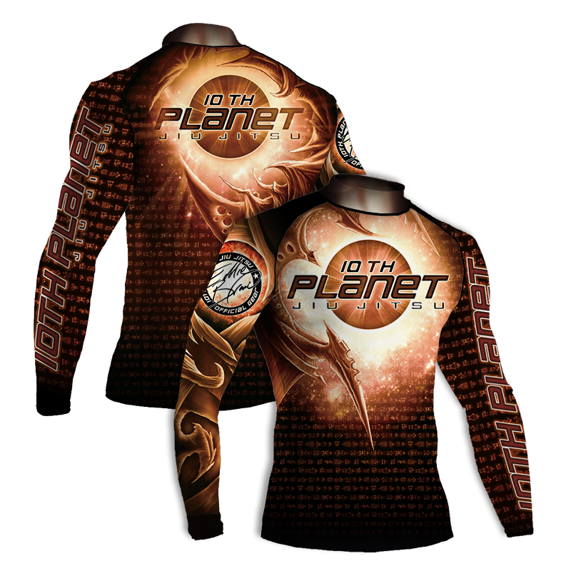 Biomech Ranked Rashguard Brown – BETHERIVAL CUSTOM APPAREL